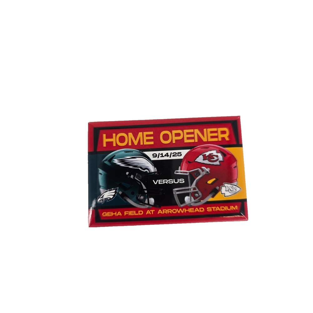 Kansas City Chiefs Home Opener Vs Philadelphia Eagles Magnet 9/14/25 New